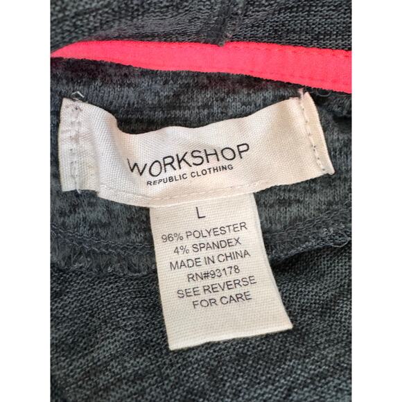 NEW WORKSHOP REPUBLIC Long Sleeve Pullover Hoodie Size Large - Picture 3 of 3